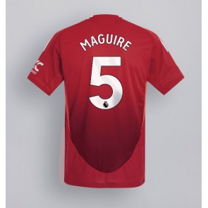 Manchester United Harry Maguire #5 Domácí Dres 2024-25 Krátký Rukáv